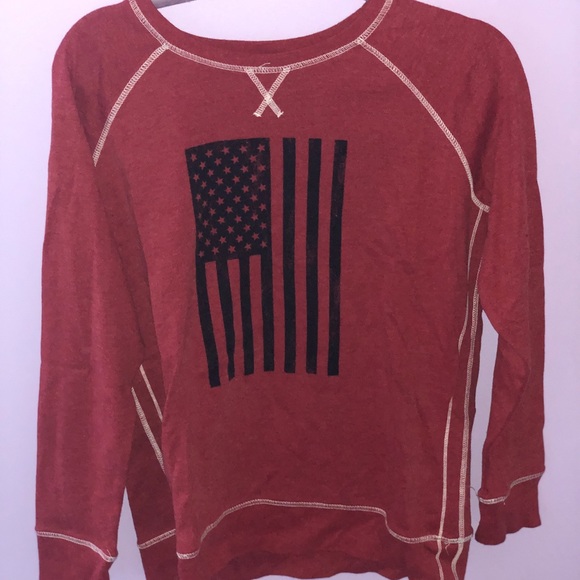 Eddie Bauer Tops - Eddie Bauer American flag sweat shirt
